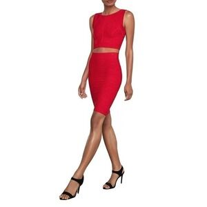 BCBG MAX AZRIA WOMENS ALEXA BANDAGE SWEATER PENCIL SKIRT SIZE SMALL